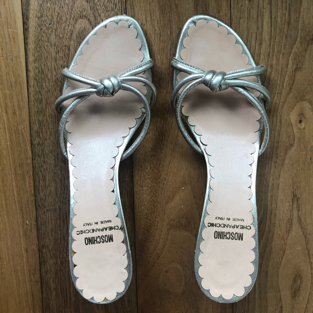 Moschino leather mule